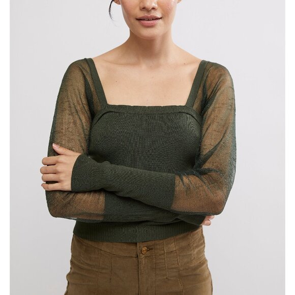 Free People Tops - FREE PEOPLE Night After Night Long Sleeve / Emerald